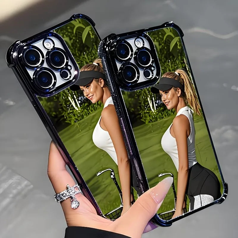 Custom Photo Electroplated Phone Case For iPhone 17 16 15 14 13 12 11 Pro Max Plus Air 16e 17e Shockproof Clear TPU Back Cover
