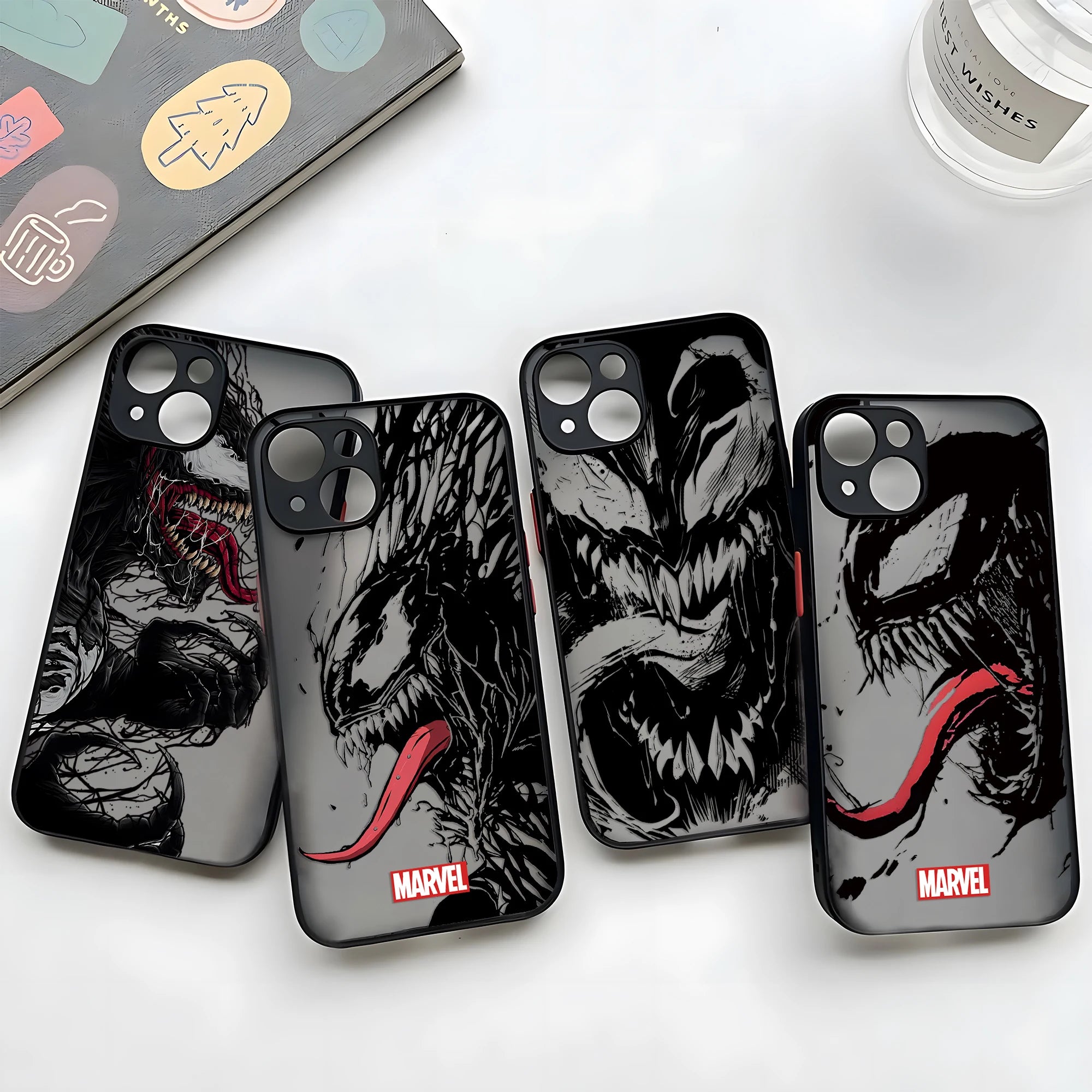 Cool Spiders Mans Venoms Phone Case For iPhone 17e 17 16e 16 15 14 13 12 11 Mini Pro Air  Max X XR XSMax Plus Matte Clear Cover