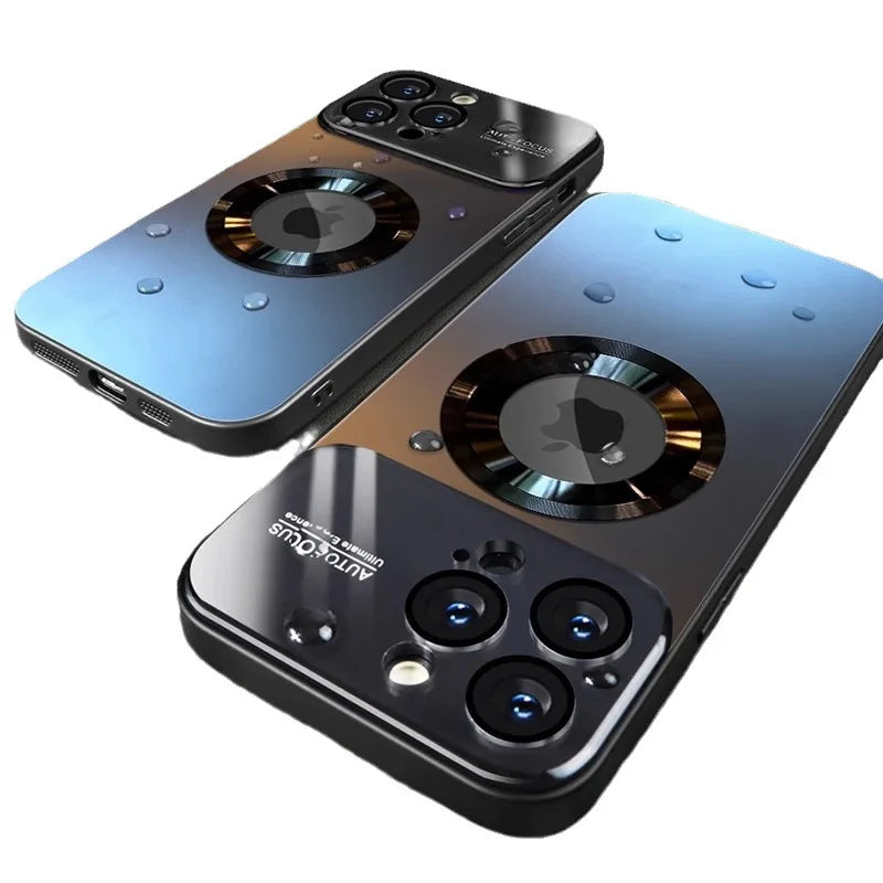 Shockproof Glass Lens Camera Protection for Magsafe Case For iPhone 15 Pro Max 14 Pro AG Matte Tempered Bumper Magnetic Cover