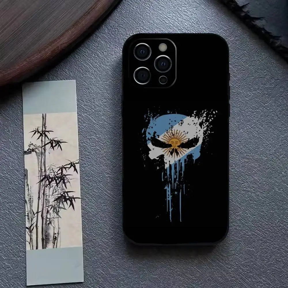Argentina Football Support Flag Phone Case Silicone Soft For IPhone 17 16 15 14 13 12 11 X XR Plus Pro Max Plus