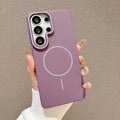 For Magsafe Slim Hard PC Matte Case for Samsung S26 S25 Edge S24 S23 Plus Ultra FE A57 A37 A07 A17 A56 A36 A26 A16 A55 A35 Cover