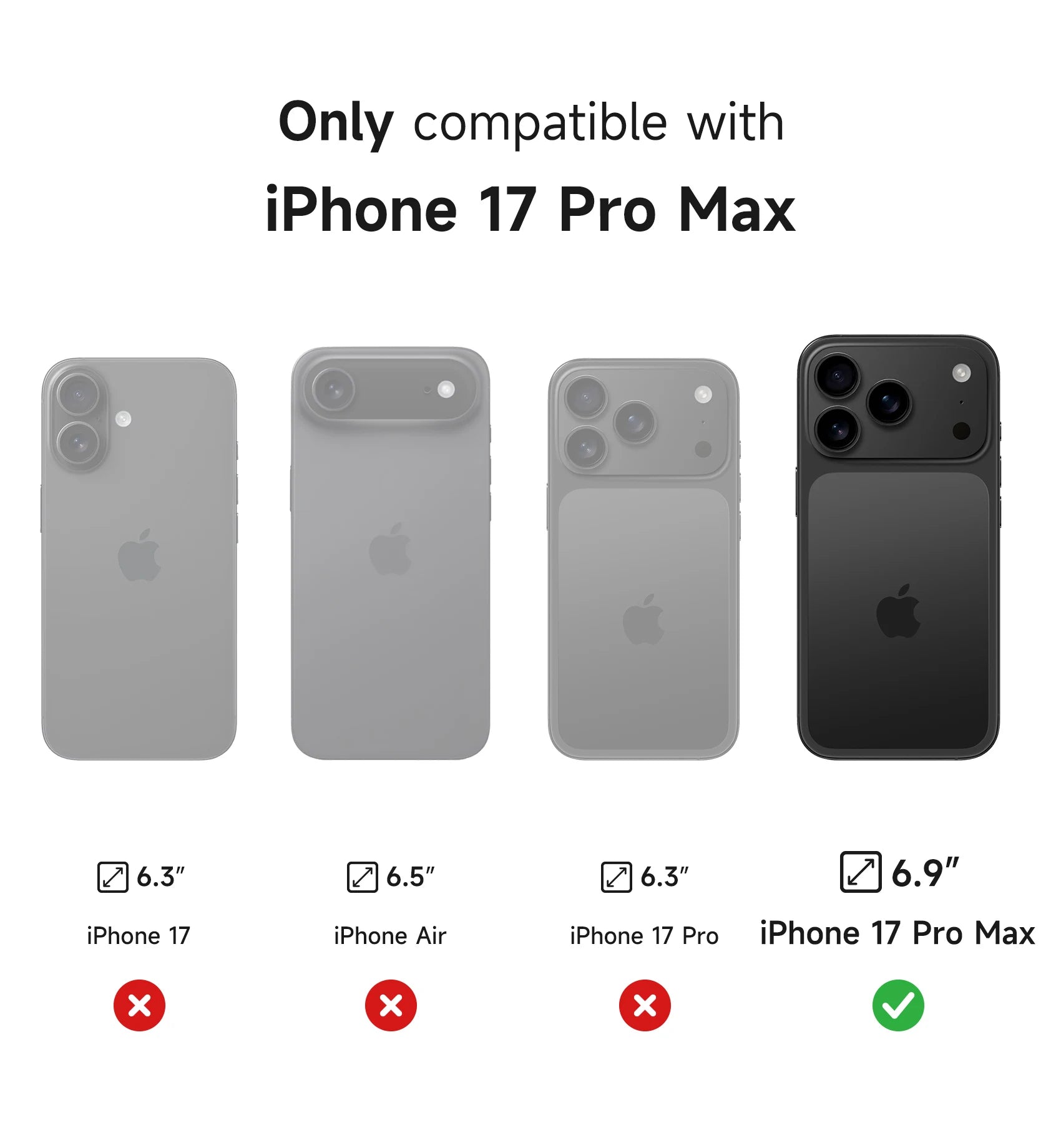 For iphone 17 pro max case with Camera Cover & Adjustable Kickstand Compatible With MagSafe Shockproof Magnetic Protective Cover