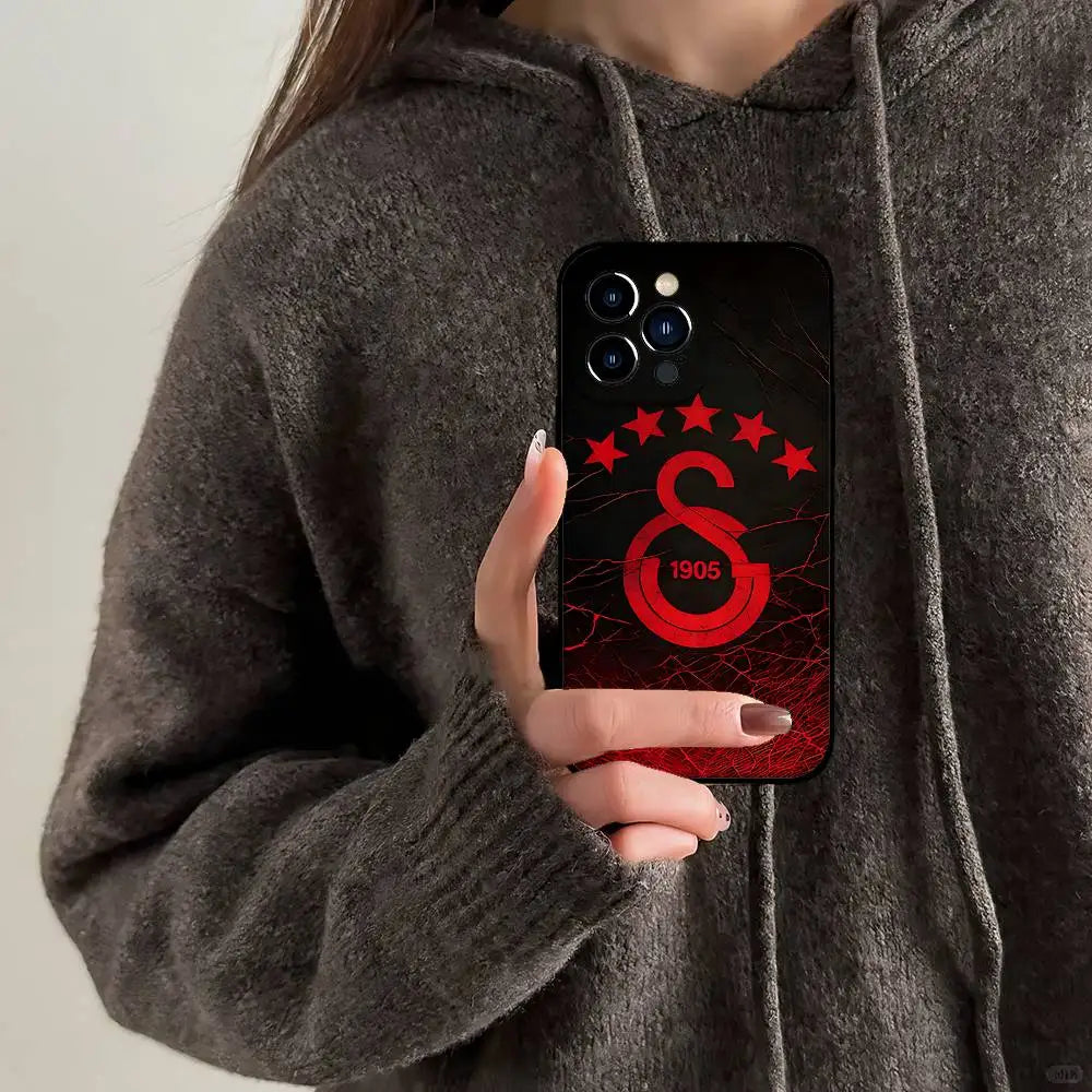 Cool G-Galatasaray-Clubs Phone Case Black That Fits For IPhone 17,16,15,11,13,14 Pro Max,Plus,X,Xr,Xs Max,13Mini