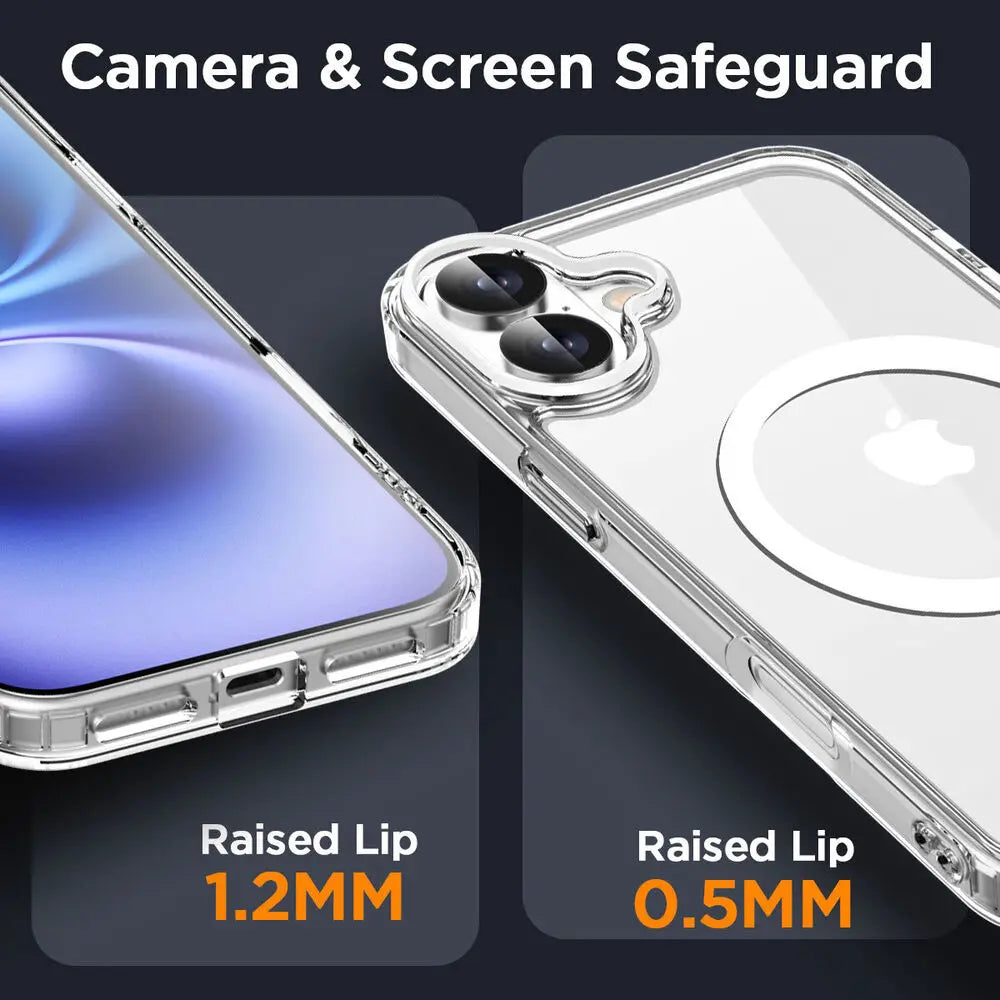 Original Magnetic Transparent Phone Case For iPhone 17 Air 16 15 14 13 12 11 Pro Max Plus 16e E Magsafe Silicone Cover Funda