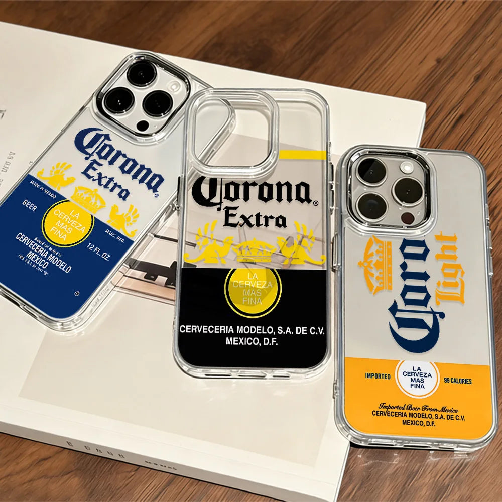 Phone Case For Fashion C-Corona Extra Beer iPhone 17 16e 16 15 14 13 12 11 mini Pro Max X XR 8 7 Air Plus Transparent Soft Cover