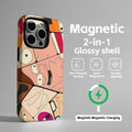 Family Guy Peter Griffin   Phone Case Magnetic 2-in-1 Glossy shell For iPhone17 16e 16 15 14 13 12 11Pro Max Plus