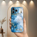 Marble Art Black Gold Case For iPhone 12,14,15,16,17,13,11,X,Mini,Plus,Pro Max,8,7,XR,SE,XS,Soft Silicone Black