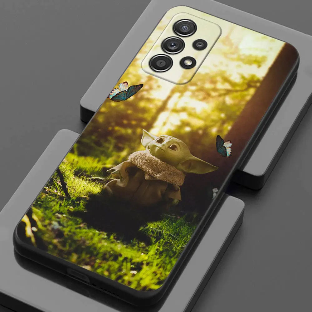 Yodas Groots Baby Phone Case For Samsung Galaxy A17 A57 A37 A07 A55 A54 A34 A35 A25 A15 A56 A36 A26 A16 A06 Silicone Cover Shell