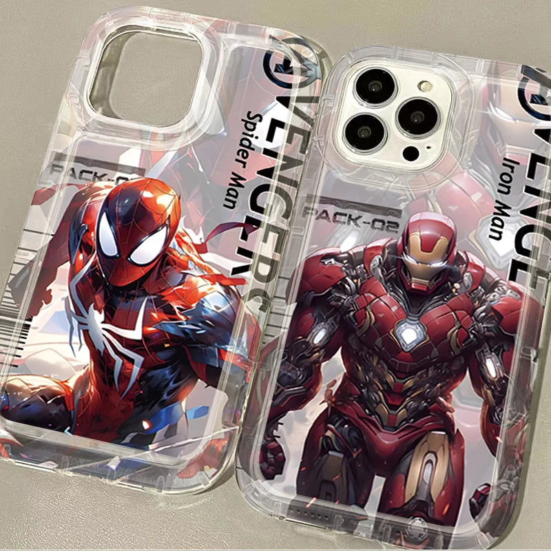 Marvel Spider Man Iron Man Clear Soft Case for Huawei P30 P40 P50 P60 Pro Honor 100 90 80 70 60 50 X9 X9A X8 X5 Magic5 Magic 5