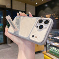 Honeycomb Cooling Phone Case For iPhone 12 13 14 15 16 17 Pro Max With Foldable Stand detachable lens Shockproof protective case