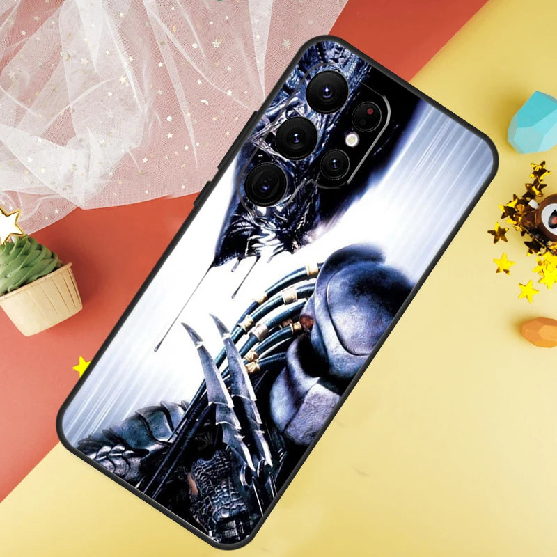 Alien Predator Phone Case For Samsung Galaxy S25 Ultra S21 S20 S22 S23 Ultra S9 S10 Plus S24 FE Cover Coque