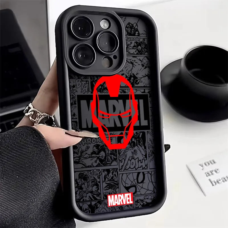 Comics SpidermanS IronmanS Phone Case For Xiaomi Redmi Note 15 14 13 12s 12 11 10 9s 9 8 7 A5 Pro Plus 4G 5G Soft TPU Back Cover