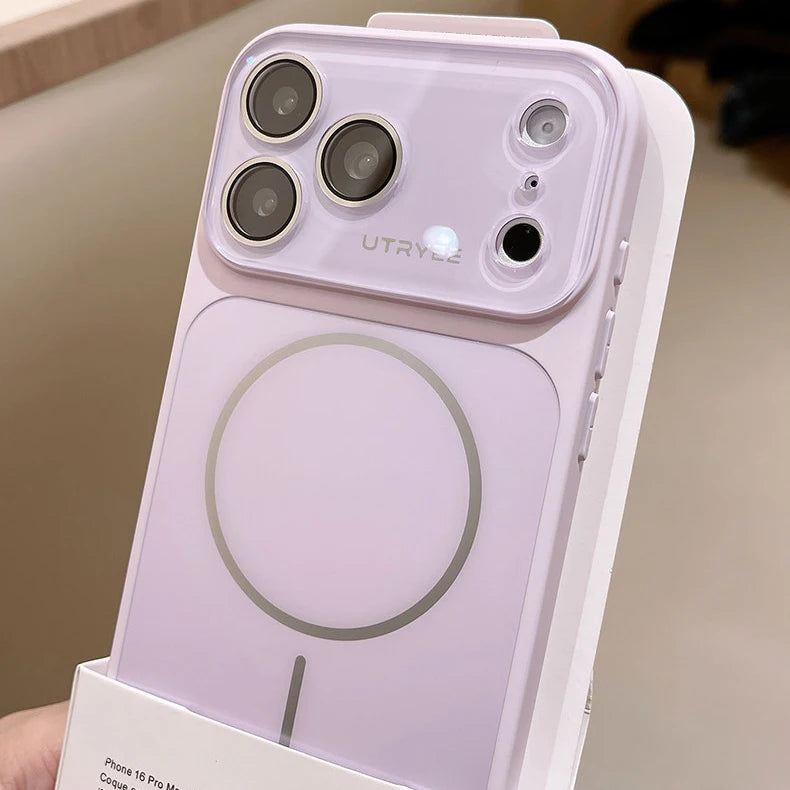 AG Matte For Magsafe Magnetic Case for Apple iPhone 17 16 15 14 Pro Max Camera Protection Shockproof Soft Bumper Hard Back Cover