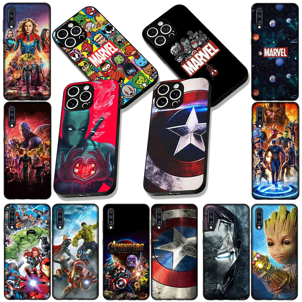 Soft Phone Cover for Xiaomi Redmi 15 9A 9C NFC 7A 9T Note 9 8 7 8T 15c A5 Case Avengers Marvels Superheroes IronMan Casing