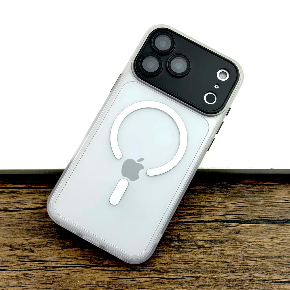 Luxury Matte Case For iPhone 17 16E 16 15 14 13 12 11 Pro Max E 17Pro iPhone17 iPhone16 16Pro Magsafe Charge Translucent Cover