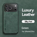 Luxury Shockproof Matte Lambskin Leather Magnetic Phone Case for iPhone 17 Air 16 14 13 12 11 15 Pro Max Mini XR XS 8 Plus Cover
