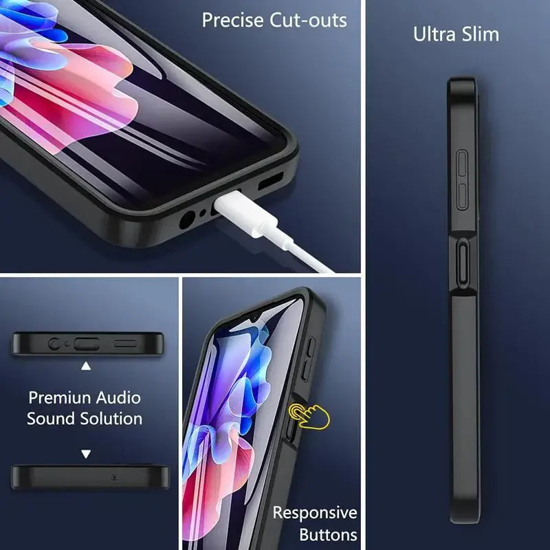 360 Full Cover For Samsung Galaxy A71 A51 4G A21S A20 A30 A10S Shockproof Screen Protector Case For Samsung A12 A22 A52 A72 A02S