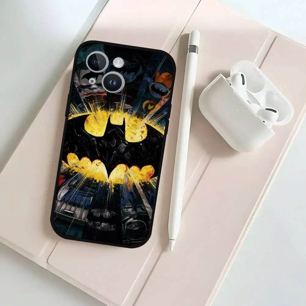 Cool-H-Batmans-S Fashion Black Phone Case That Fits For IPhone 17,16,15,11,13,14 Pro Max,Plus,X,Xr,Xs Max,13Mini