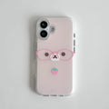 Cartoon Glasses Cute Bear Phone Case For IPhone 17 16e 16 15 14 13 12 11 Pro Max Air Plus Texture TPU Back Cover Shell Coque