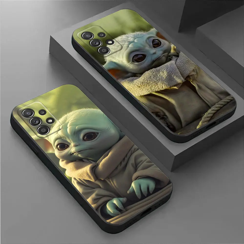 Yodas Groots Baby Phone Case For Samsung Galaxy A17 A57 A37 A07 A55 A54 A34 A35 A25 A15 A56 A36 A26 A16 A06 Silicone Cover Shell