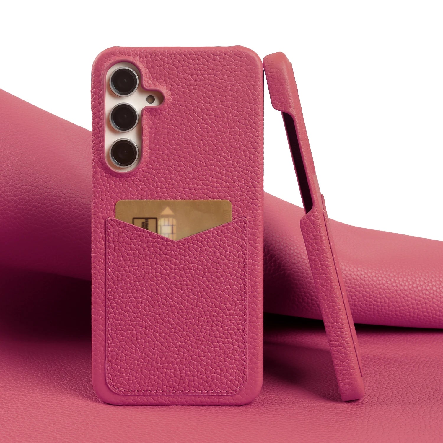 Premium Card Slot Genuine Leather Case For Samsung Galaxy S25 FE Ultra S24 Plus S23 S22 S21 Phone Back Cover Case Coque Funda
