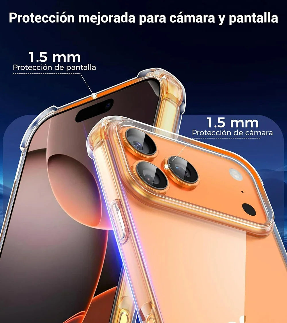 Silicone Soft Case For iPhone 17 Pro Max iPhone16 Shockproof Back Cover Ultra Thin Transparent Shell For iPhone14ProMax 15Pro ﻿