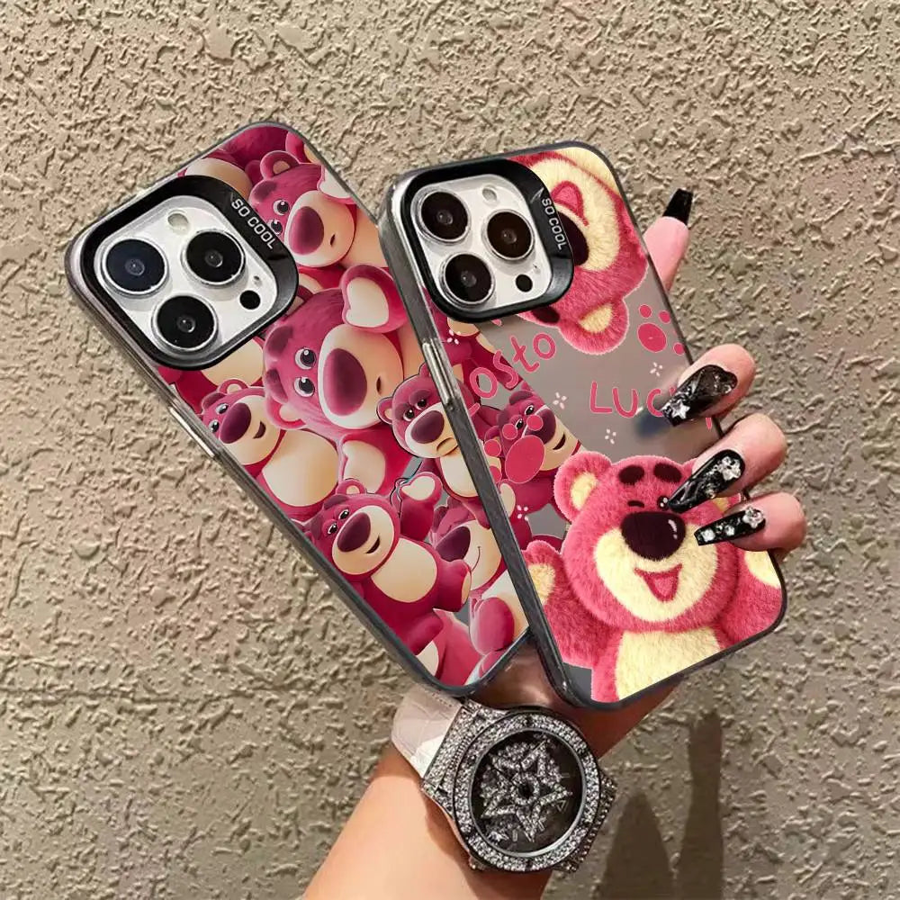 Cute L-lotso BearS Kawaii Phone Case For IPhone 17 16 15 11 12 13 14 Pro Max 16 Plus 12 Mini 7 8 XR XS 15Pro MAX Cove