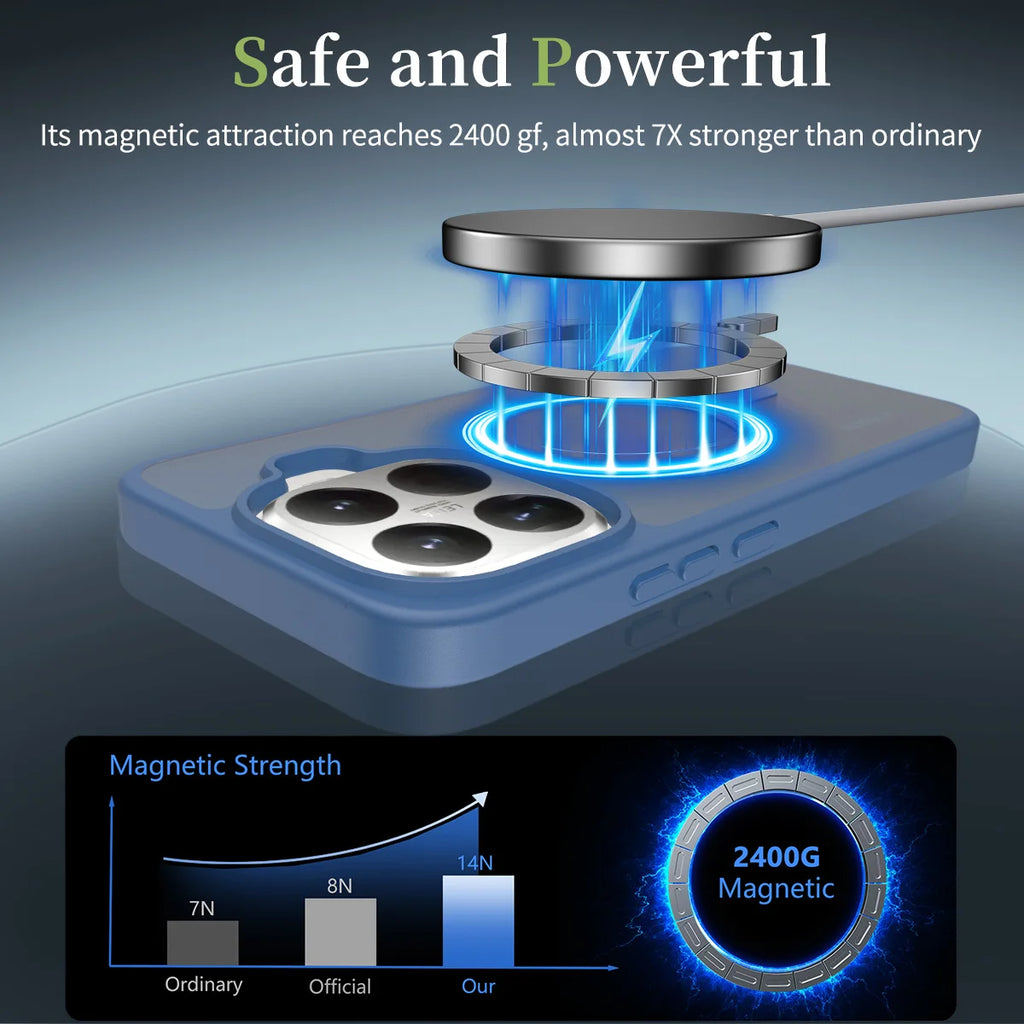 Magnetic Matte Translucent PC Hard Phone Case For Xiaomi 17 15T Pro Max Silicone Frame For Magsafe Anti-drop Shockproof Cover