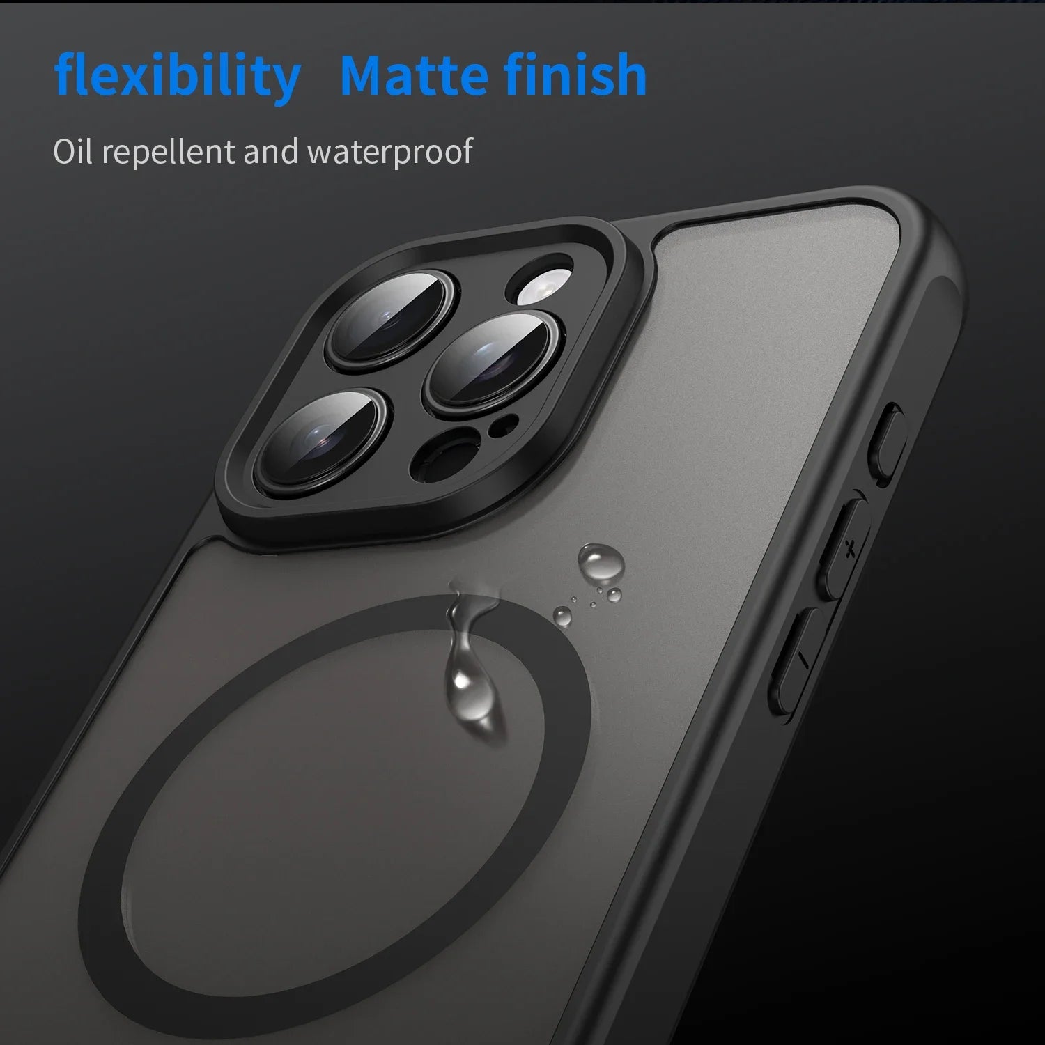 For Magsafe Magnetic Wireless Charge Frosted Case For iPhone 16 15 14 13 12 Pro Max Plus Funda Shockproof Matte Back Cover Coque
