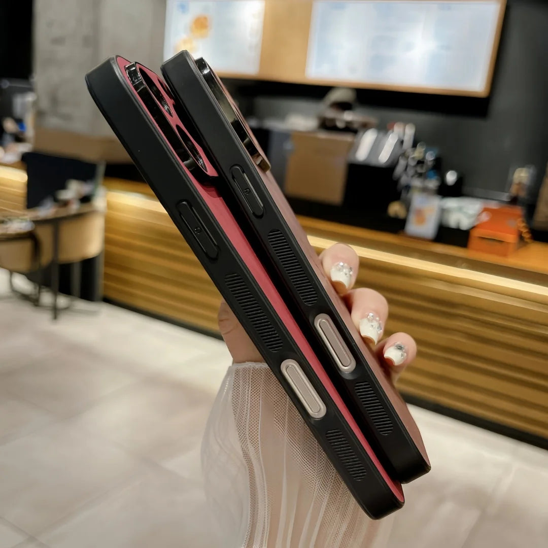 Retro Deer Pattern Leather Matte Shockproof Case For iPhone 16E 15 14 Plus 11 12 13 16 Pro Max XS XR Suede Bumper Silicone Cover