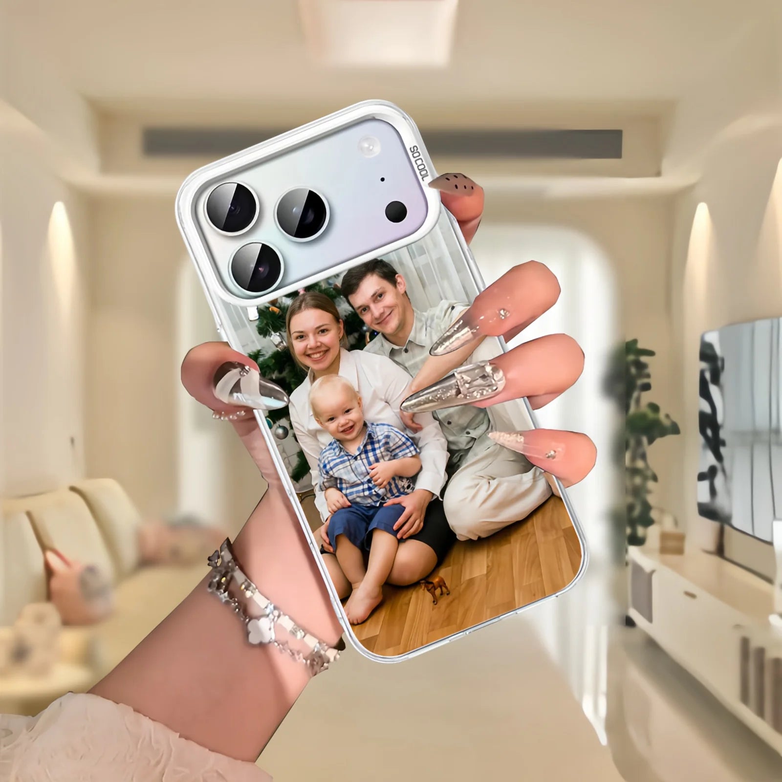Custom Photos Phone Case for iPhone 17 16 16e 15 14 13 12 11 Pro Max Mini SE 2020 2022 XS XR Air 7 8 Plus Anti-fall Back Cover