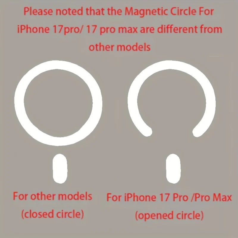 Luxury for Magsafe Magnetic attraction Bracket Case for IPhone 17 16 15 13 12 Pro Max Lens Holder Protection Clear Cover