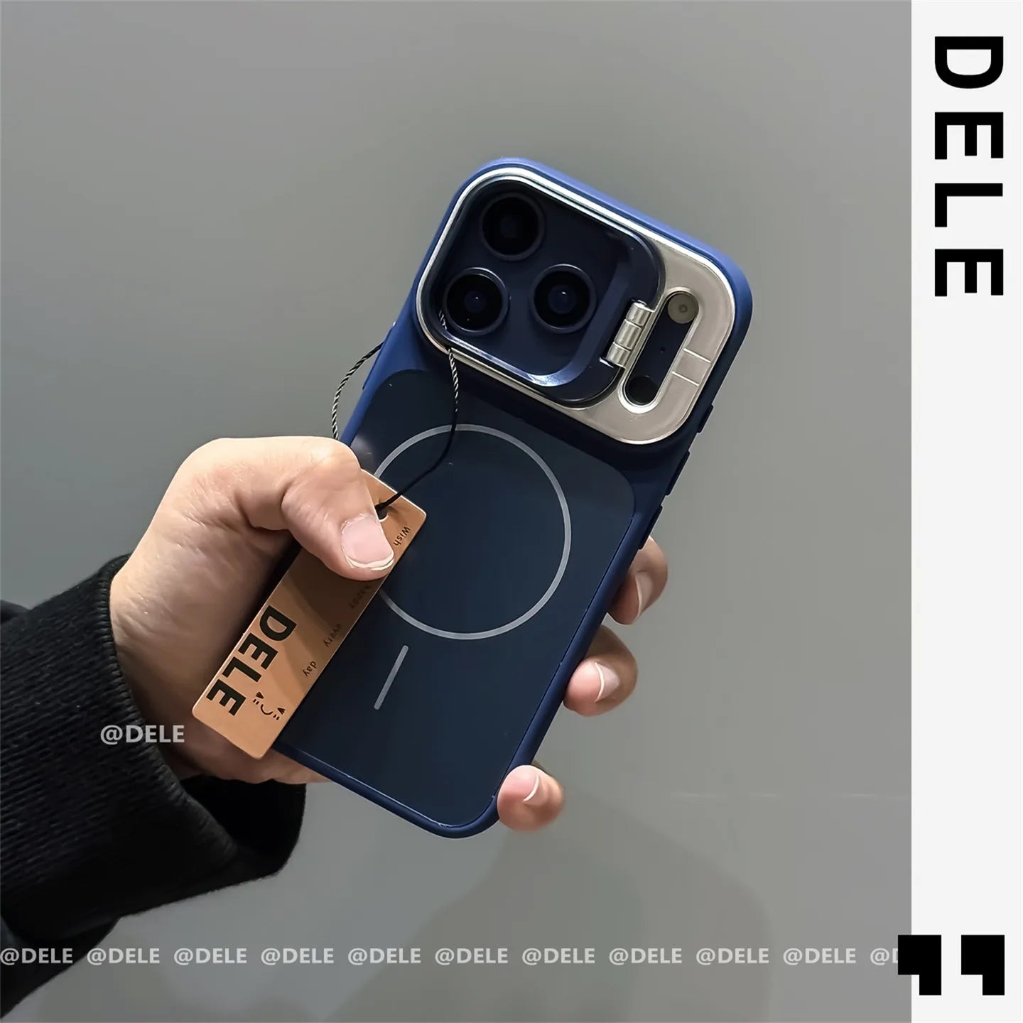 Metal Stand Holder Original Liquid Silicone Case for iPhone 17 Air 16 15 14 Plus 13 12 11 Pro Max Magsafe Soft Shockproof Cover