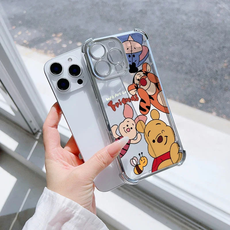 Cartoon Winnie the Pooh Bear Lots Case For Xiaomi MI 15T POCO X8 Pro Max Ultra F7 M7 X7 X6 X5 Pro F5 M4 5G Disney Phone Casing