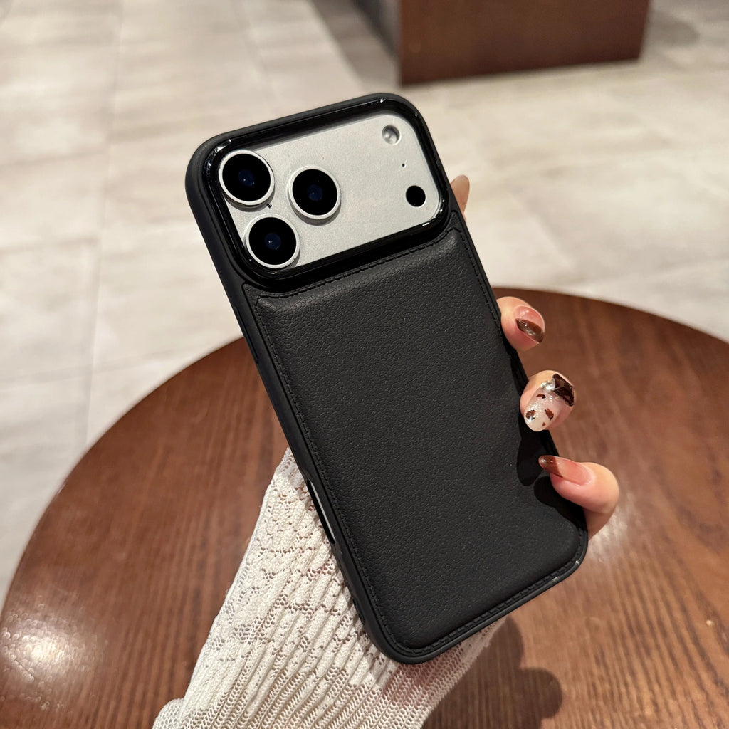 Luxury Matte Leather Texture Shockproof Case For iPhone 17 Air 16 15 14 13 12 11 Pro Max XR XS 8 7 Plus Candy Color Cover Funda
