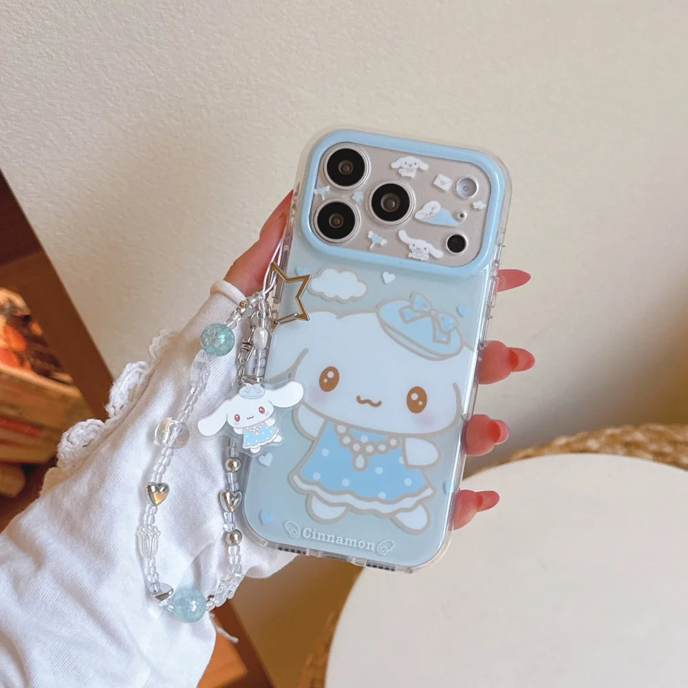 Luxury Strawberry Melody Hat Cinnamoroll Hot Sale Phone Case For iPhone 17 Pro 15 16 Pro Max Shockproof Protective Cute Cover