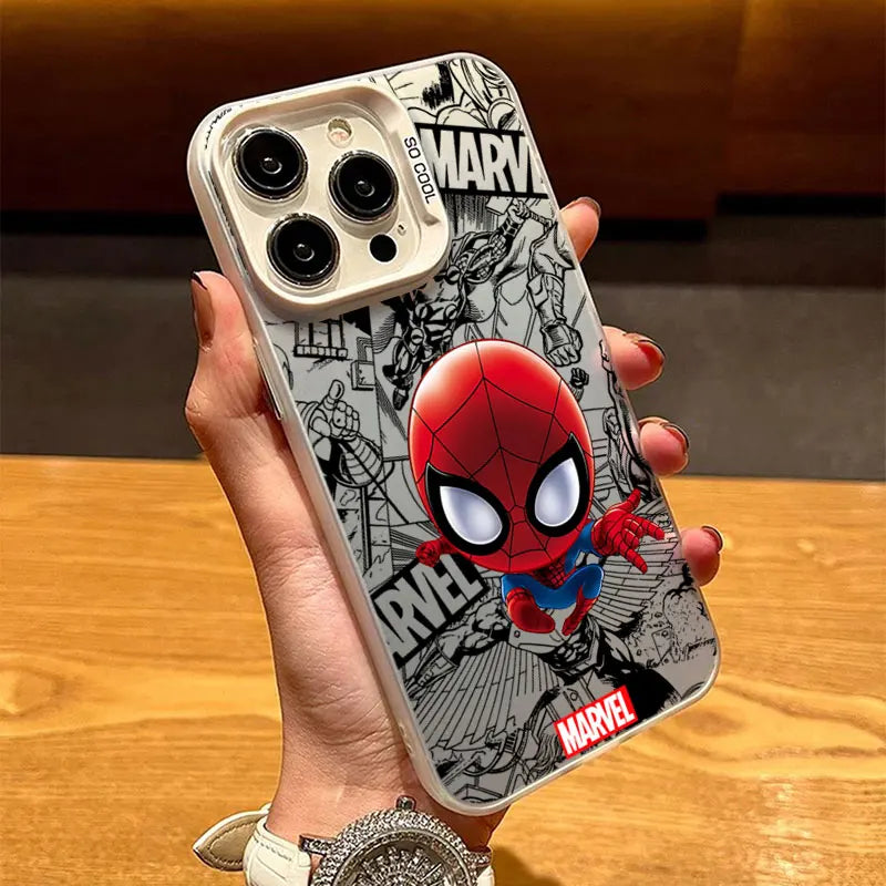 Phone Case For Oppo Realme C55 C67 C53 C35 C25 C21 C21Y C30 C33 Narzo 50A 50i Prime N53 N63  Cute Captain America SpiderMan