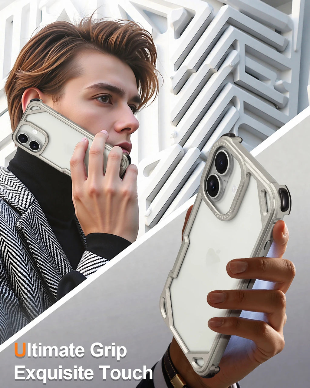 Eary Minimalist Frame Case for iPhone 17/17 Pro Max/17 Pro/Air for Magsafe Thicken Shockproof Drop Protection 17 Pro Cover Shell