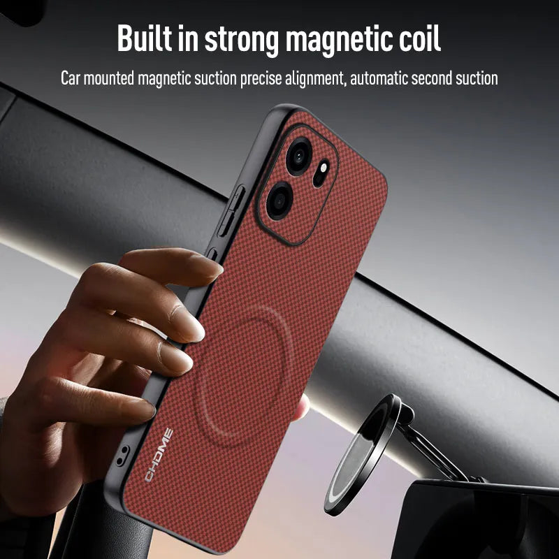 Luxury Car Magnetic Holder Phone Case For OnePlus Nord 6 CE6 Nord6 NordCE6 Silicone ShockProof Protective Back Cover Coque