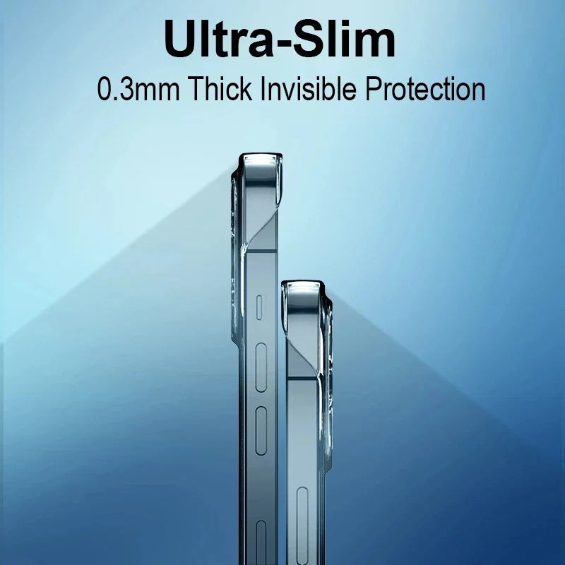 Luxury Frameless Transparent Case for IPhone 17 Pro Max  Air 16 14 Plus 13 12Mini 11 15Pro Hard PC Shockproof Bumper Clear Cover