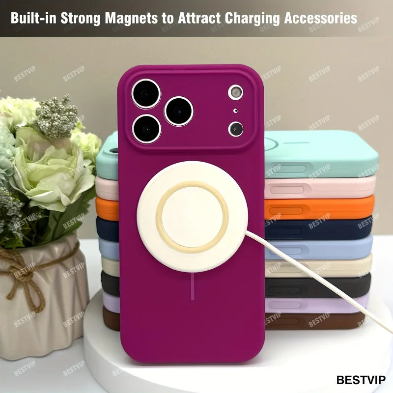2L KKX Suitable for iPhone 17 Pro Max liquid soft rubber phone case, with smooth touch, compatible with iPhone 13/14/15/16/17