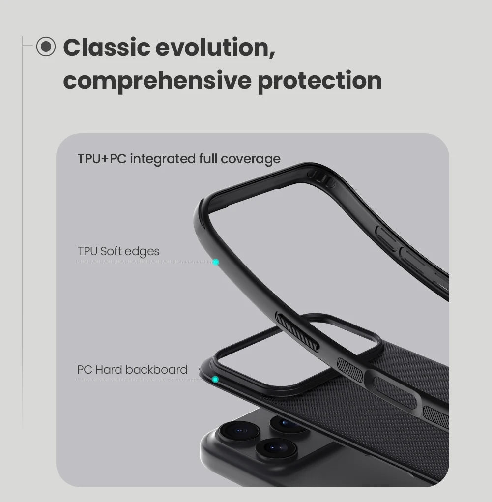 Nillkin For iPhone 17 Pro Max / 17 Air Case Hard Ultra Thin Frosted Pro Soft Edges Cases Protection Back Cover for iPhone 17