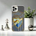 Football Cool M-Malaga CF   Phone Case For iPhone 17,16,15,14,13,12 Plus,Pro Max,XS,White Silver Cover