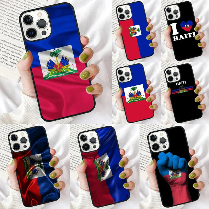 Haiti Haitian Flag Phone Case for iPhone 17 Air 16 PRO MAX 15 14 PLUS 11 12 13 Back Cover Fundas Shell
