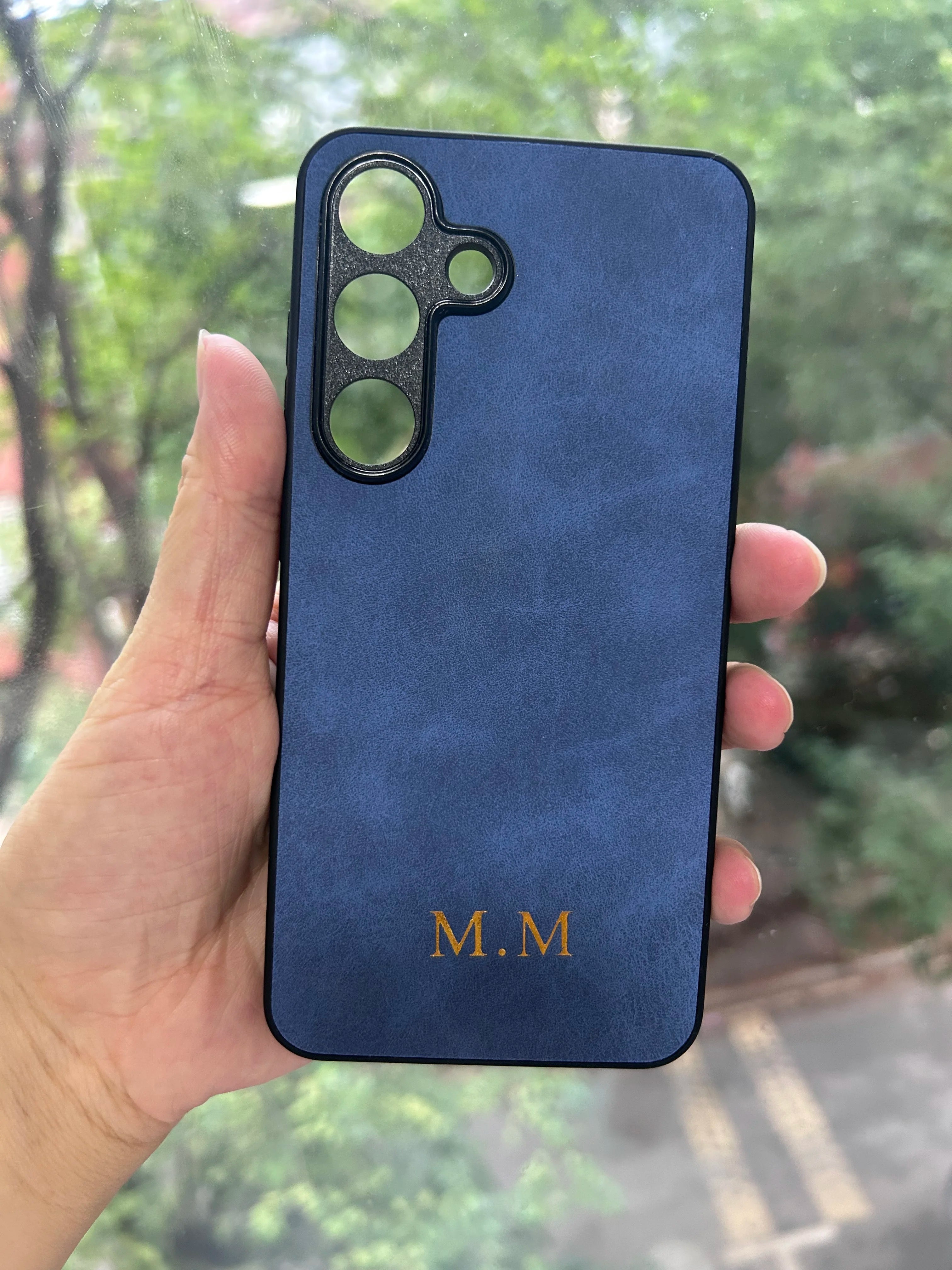 Custom Personalised Initial Name Case For Samsung galaxy S25 S24 S23 S22 S21 Plus S22 Ultra S20 S21 FE 5G S10 Leather Cover