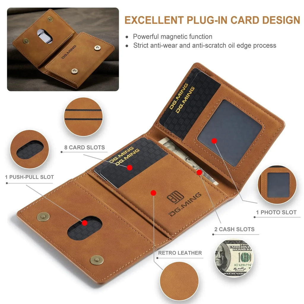 Luxury Magnetic Leather Wallet Case for Samsung Galaxy S26 Ultra S25 S24 S23 S20 S21 S22 Plus Note 20  Money Card Holder Cover