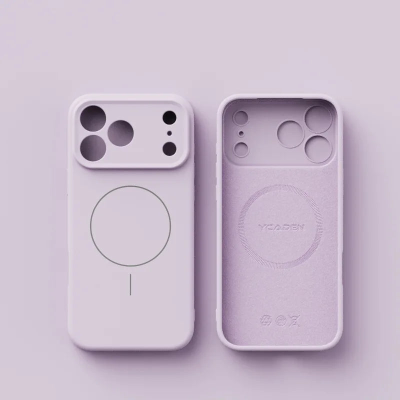 Liquid Silicone Case For Magsafe Mag Safe iPhone 17 Air 16E 16 E 15 Pro Max 14 13 12 17Air 17Pro Matte Phone Cover Accessories