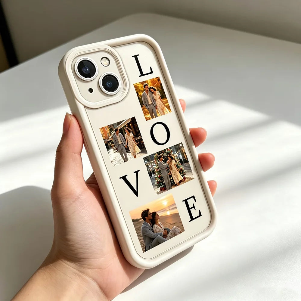 DIY Image Custom Photo Soft Case For iPhone 17 16 15 14 13 12 11 Pro e Air Max Mini SE 2020 2022 XS XR 7 8 6 Plus Silicone cover