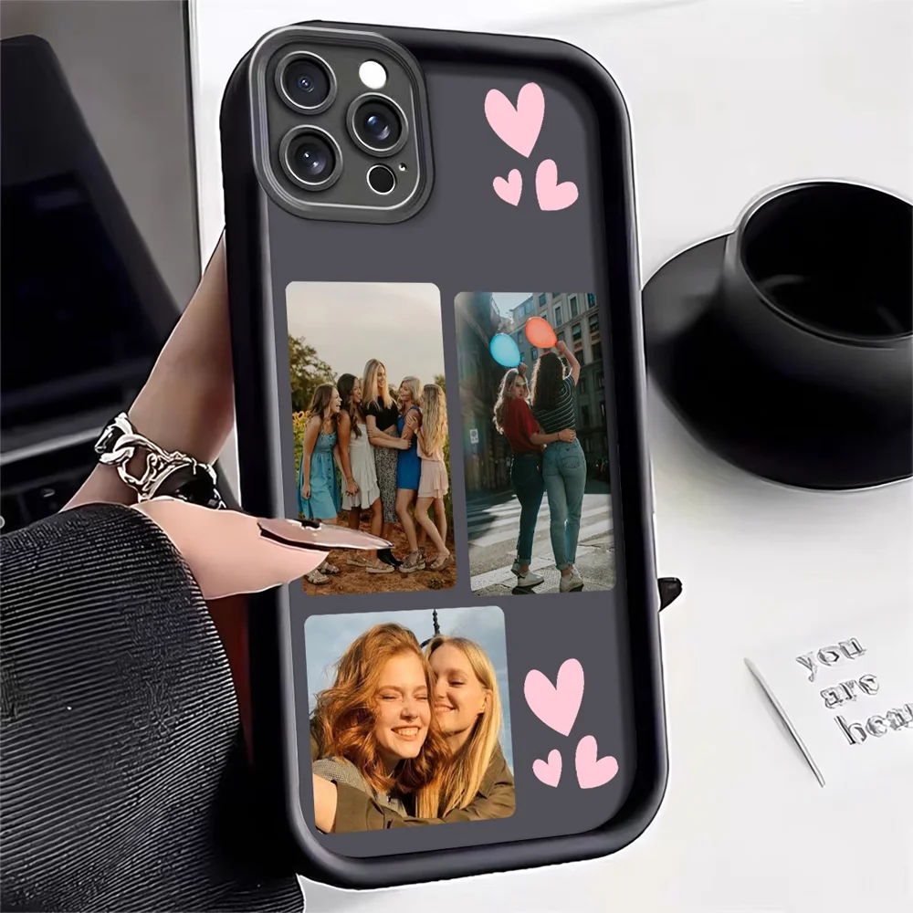 DIY Customized Family Photo Soft Case For iPhone 17 16 15 14 13 12 11 Pro Max Mini SE 2020 2022 Air XS XR 6 7 8 Plus 16e Cover