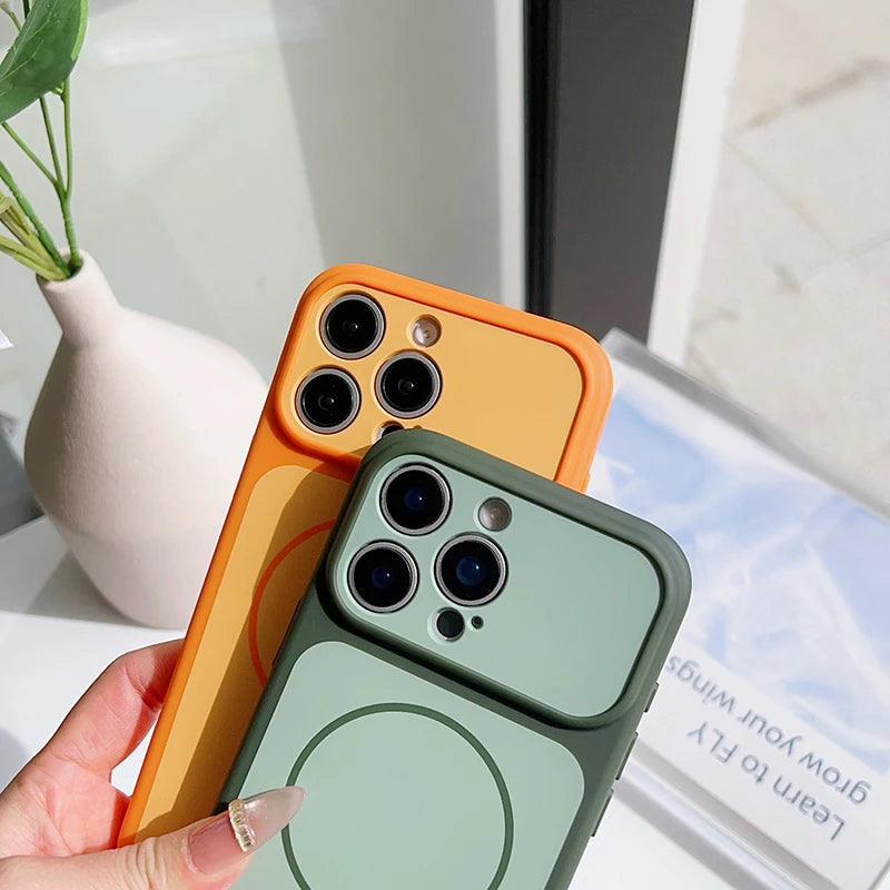 Portable And Minimalist Wireless Charging Phone Case For IPhone 17 Pro Max 13 14 15 16 Anti Drop And Shock-Absorbing Protective